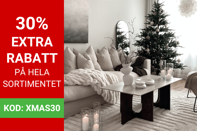 Extra 30% rabatt på hela sortimentet med julerbjudanden och rabatt på semattor.se