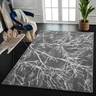 Denna produkten heter Babylon Mardo Grå Modern Matta i Grå färg från 1 175,00 kr, tillverkad av Polyester material - SE Mattor