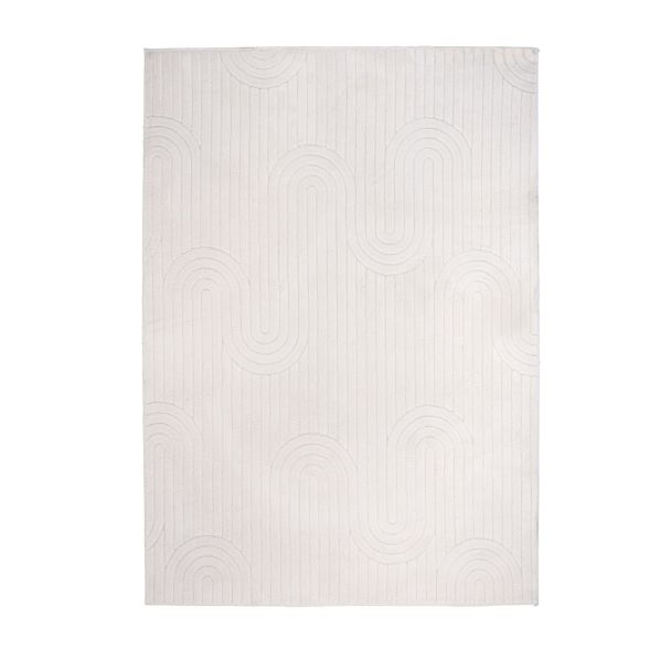 Denna produkten heter Faro, tillverkad av Polyester material med en vacker Offwhite färg - SE Mattor