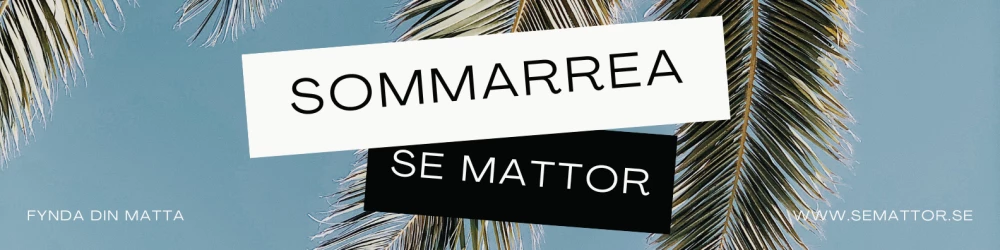 Banner-illustration för Sommarrea hos SE Mattor