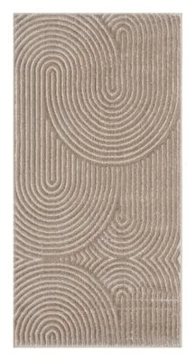 Denna produkten heter Bella Zen Mörkbeige Gångmatta i Mörkbeige färg från 227,00 kr, tillverkad av Polyester & Polypropylen material - SE Mattor
