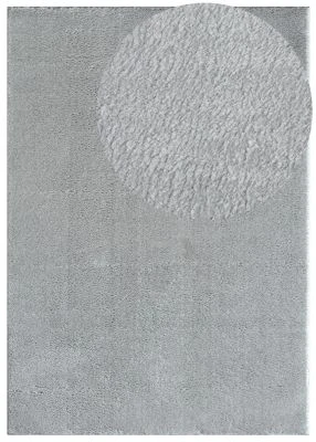 Tvättbar Mjuk Ryamatta Cloudy Silver
