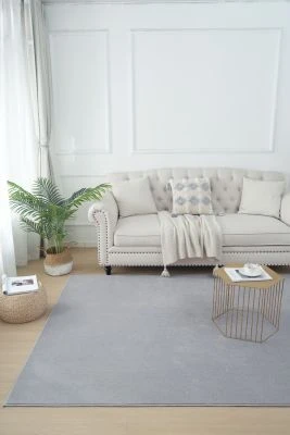 Tvättbar Ryamatta Comfy Silver
