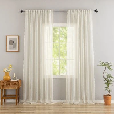 Linnegardin-look 2-Pack Ellinor Beige
