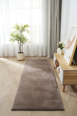 Gångmatta Fluffy Taupe