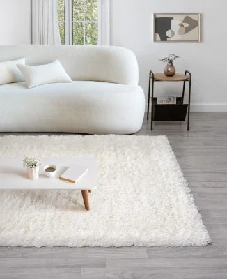 Mjuk Ryamatta Furry Offwhite