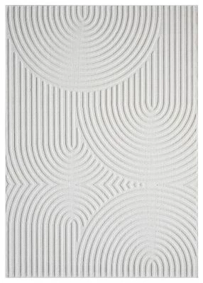 Denna produkten heter Kino Zen Offwhite Inom- och utomhusmatta, tillverkad av Polypropylen material med en vacker Offwhite färg - SE Mattor