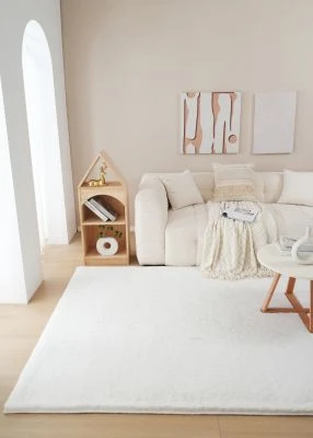 Pälsmatta Rabbit Lux Offwhite