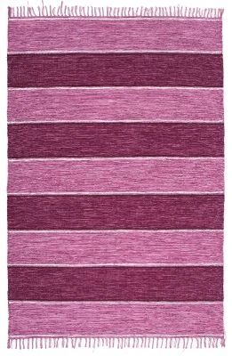 Denna produkten heter Trasmatta Kishion Lila, tillverkad av Bomull material med en vacker {color} färg - SE Mattor
