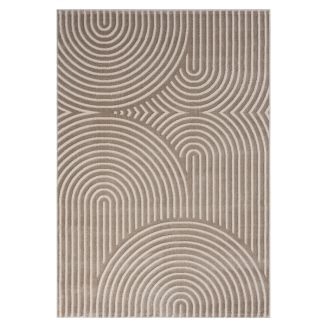 Denna produkten heter Bella Zen Mörkbeige Wiltonmatta i Mörkbeige färg från 249,00 kr, tillverkad av Polyester & Polypropylen material - SE Mattor
