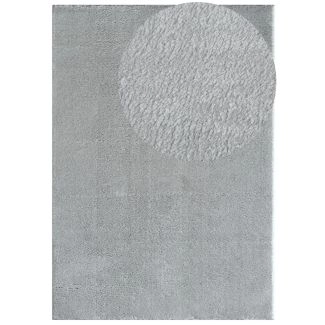 Tvättbar Mjuk Ryamatta Cloudy Silver