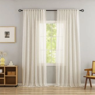 Linnegardin-look 2-Pack Estelle Beige