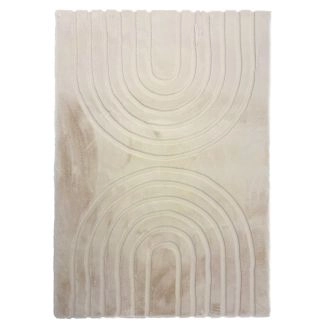 Denna produkten heter Rabbit Zen Ljusbeige Pälsmatta, tillverkad av Polyester material med en vacker Ljusbeige färg - SE Mattor