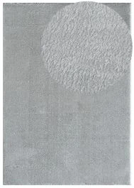 Tvättbar Mjuk Ryamatta Cloudy Silver