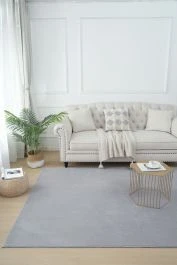 Tvättbar Ryamatta Comfy Silver