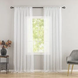 Linnegardin-look 2-Pack Ellinor Vit