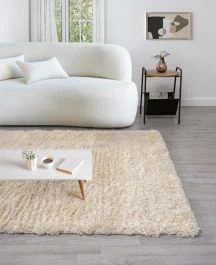 Mjuk Ryamatta Furry Beige