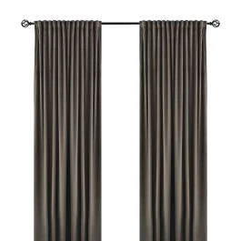 Rumsförmörkande Sammetsgardin 2-pack Mathilde Taupe