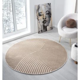 Rund Bella Spin Mörkbeige