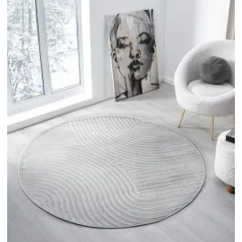 Rund Bella Spin Grå