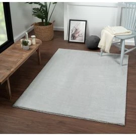 Tvättbar Mjuk Ryamatta Cloudy Silver