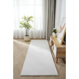 Gångmatta Fluffy Offwhite