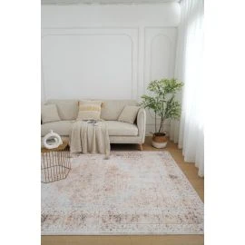Tvättbar Wiltonmatta Noel Heart Beige