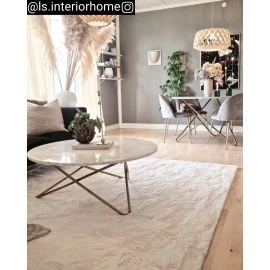 Rabbit Eco Offwhite Tvättbar Pälsmatta