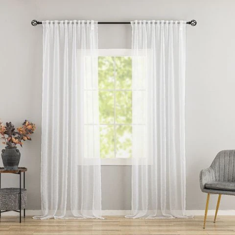Linnegardin-look 2-Pack Ellinor Vit