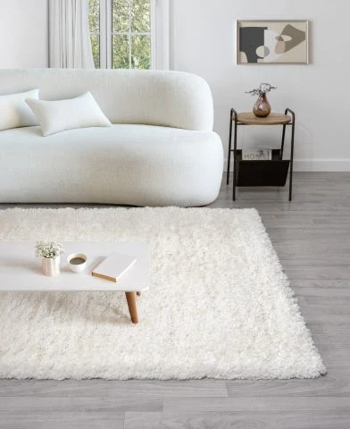 Mjuk Ryamatta Furry Offwhite