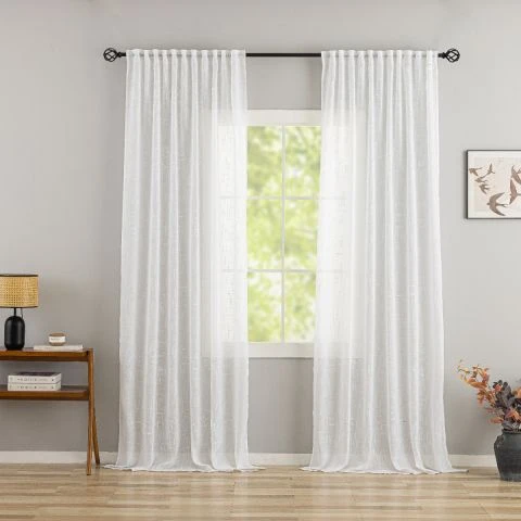 Linnegardin-look 2-Pack Kristina Vit