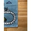 Denna produkten heter Motive Playtime, tillverkad av Polypropylen material med en vacker Blå färg - SE Mattor