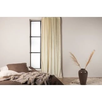 Sammetsgardin 2-pack Lavendelvind Beige