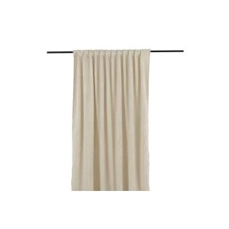 Rumsförmörkande Sammetsgardin 2-pack Kristallglans Beige