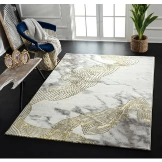 Art Breeze Guld Modern Matta