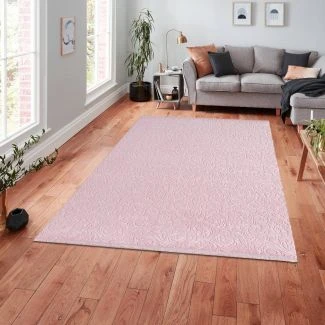 Reno Daphne Rosa Tvättbar Modern Matta