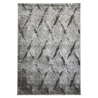 Denna produkten heter Babylon Leo Grå Modern Matta i Grå färg från 379,00 kr, tillverkad av Polyester material - SE Mattor