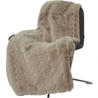 Bubble Pläd Taupe