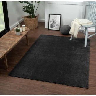 Cat Svart Tvättbar Pälsmatta