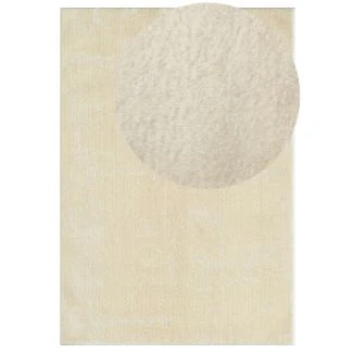 Denna produkten heter Cloudy, tillverkad av Polyester material med en vacker Ljusbeige färg - SE Mattor