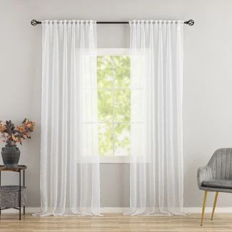 Linnegardin-look 2-Pack Ellinor Vit