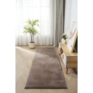 Gångmatta Fluffy Taupe