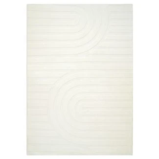 Tvättbar Mjuk Ryamatta Fuzzy Lumo Offwhite