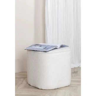 Sittpuff Adela Teddy Vit