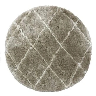 Ryamatta Rund Meknes Beige
