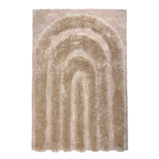 Denna produkten heter Moody Bow, tillverkad av Polyester material med en vacker Beige färg - SE Mattor