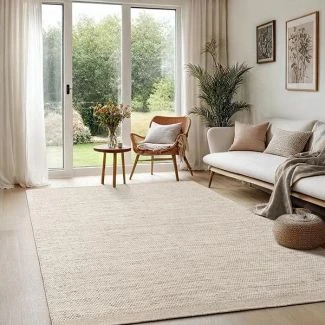 Denna produkten heter Norrsken, tillverkad av 80% Ull & 20% Bomull material med en vacker Taupe färg - SE Mattor