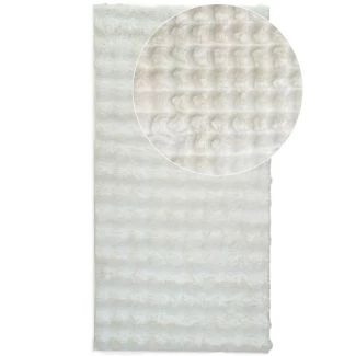 Denna produkten heter Rabbit Bubble, tillverkad av Polyester material med en vacker Offwhite färg - SE Mattor