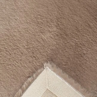 Rabbit Fur Taupe Pälsmatta