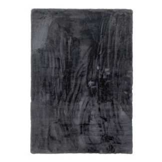 Rabbit Fur Mörkgrå 200x290 cm